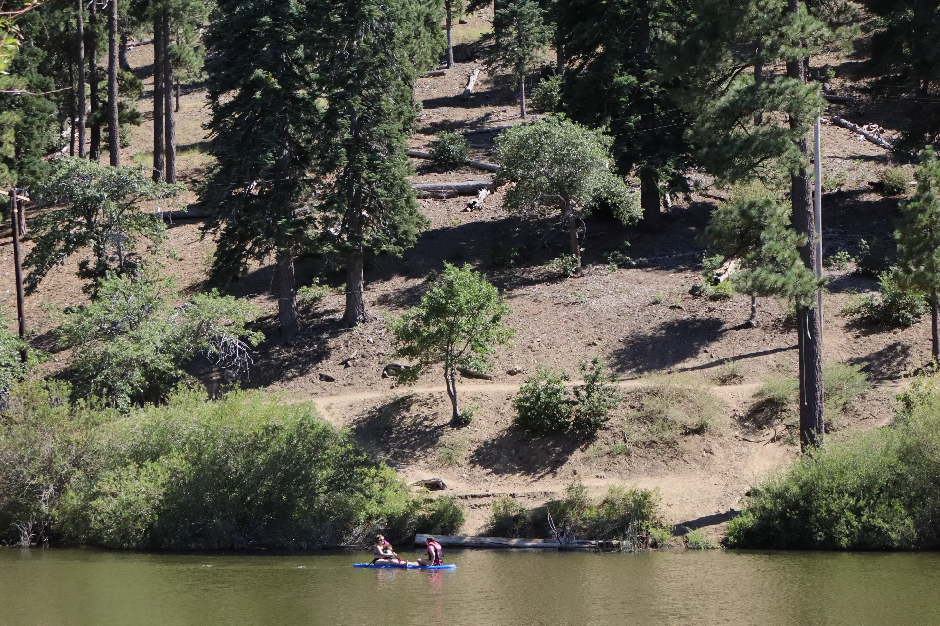 Jackson Lake California in the heart of the San Gabriel Mountains